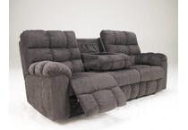 acieona slate reclining sofa   