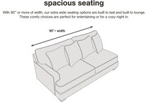 acieona slate reclining sofa   