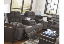 acieona slate reclining sofa   