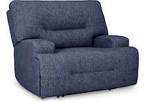 acklen place navy power recliner   