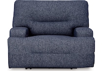 acklen place navy power recliner   