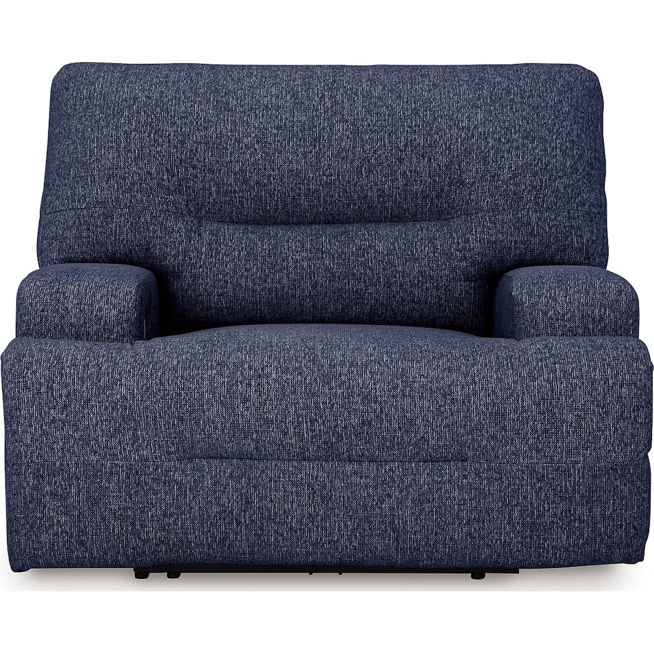 acklen place navy power recliner   