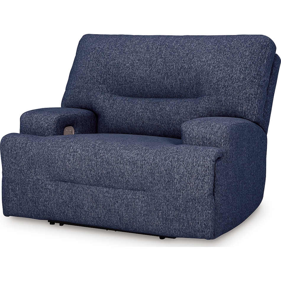 acklen place navy power recliner   