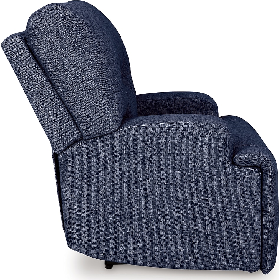acklen place navy power recliner   