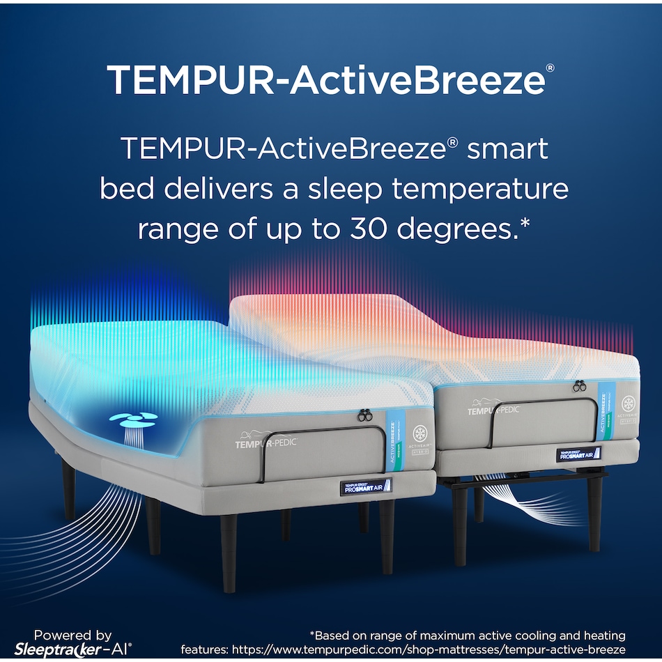active breeze mattress split head cal king   