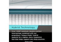 adapt  medium hybrid white mattress cal king   