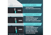 adapt  medium hybrid white mattress cal king   