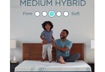 adapt  medium hybrid white mattress full   