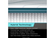 adapt  medium hybrid white mattress full   