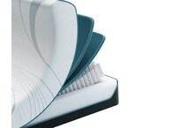 adapt  medium hybrid white mattress king   