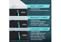 adapt  medium hybrid white mattress king   