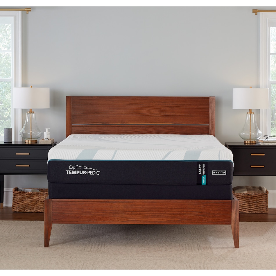 adapt  medium hybrid white mattress queen   