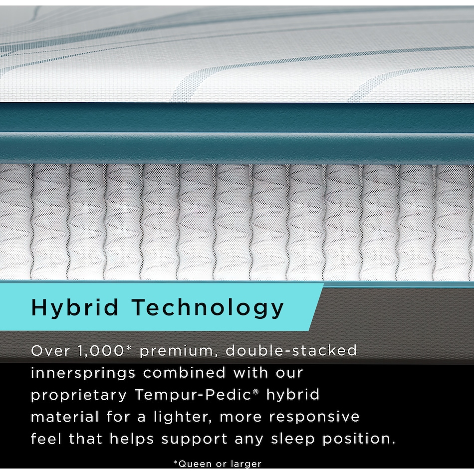 adapt  medium hybrid white mattress queen   