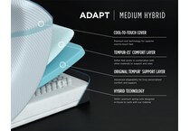 adapt medium hybrid mattress twin xl   