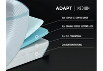 adapt medium mattress cal king   