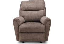 addie mocha rocker recliner   