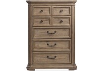 adele florentine walnut chest   