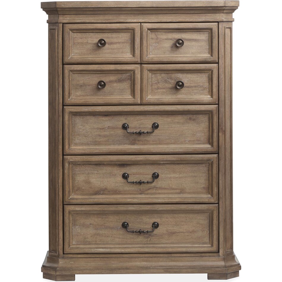 adele florentine walnut chest   