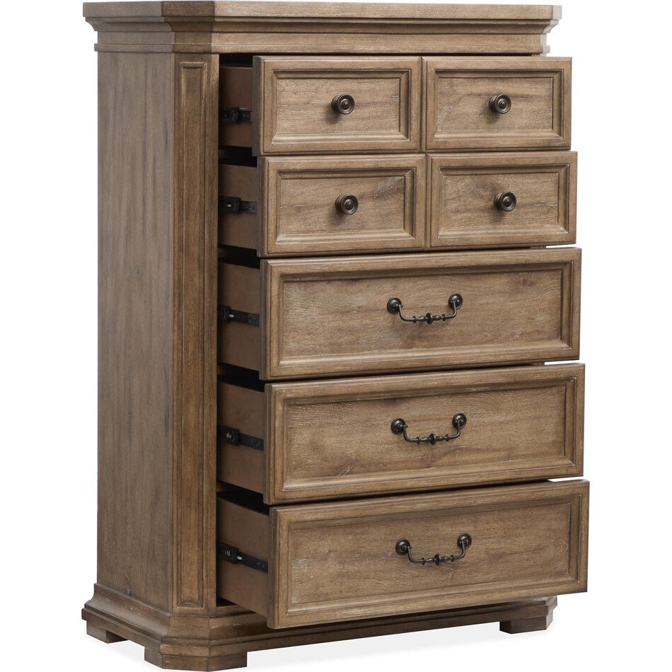 adele florentine walnut chest   