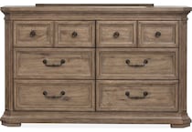 adele florentine walnut dresser   