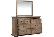 adele florentine walnut dresser   