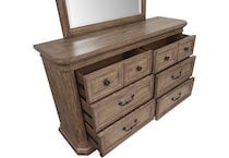 adele florentine walnut dresser   