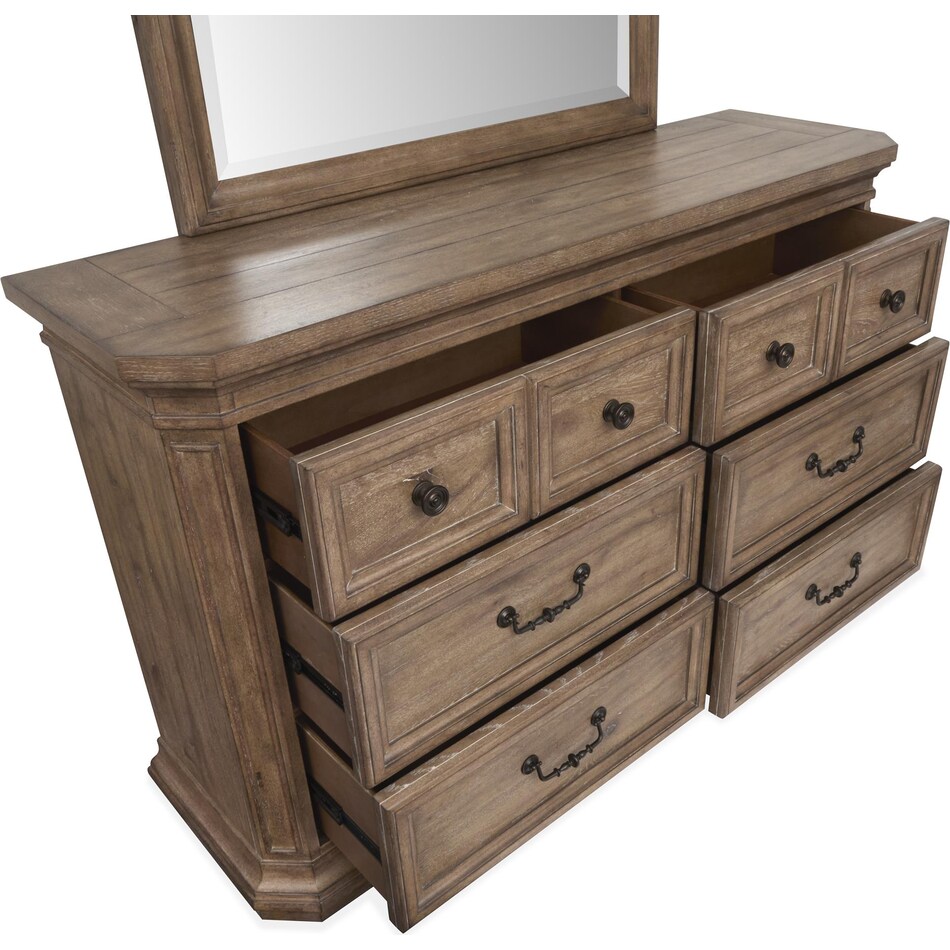 adele florentine walnut dresser   