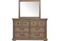 adele florentine walnut mirror   