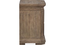 adele florentine walnut nightstand   