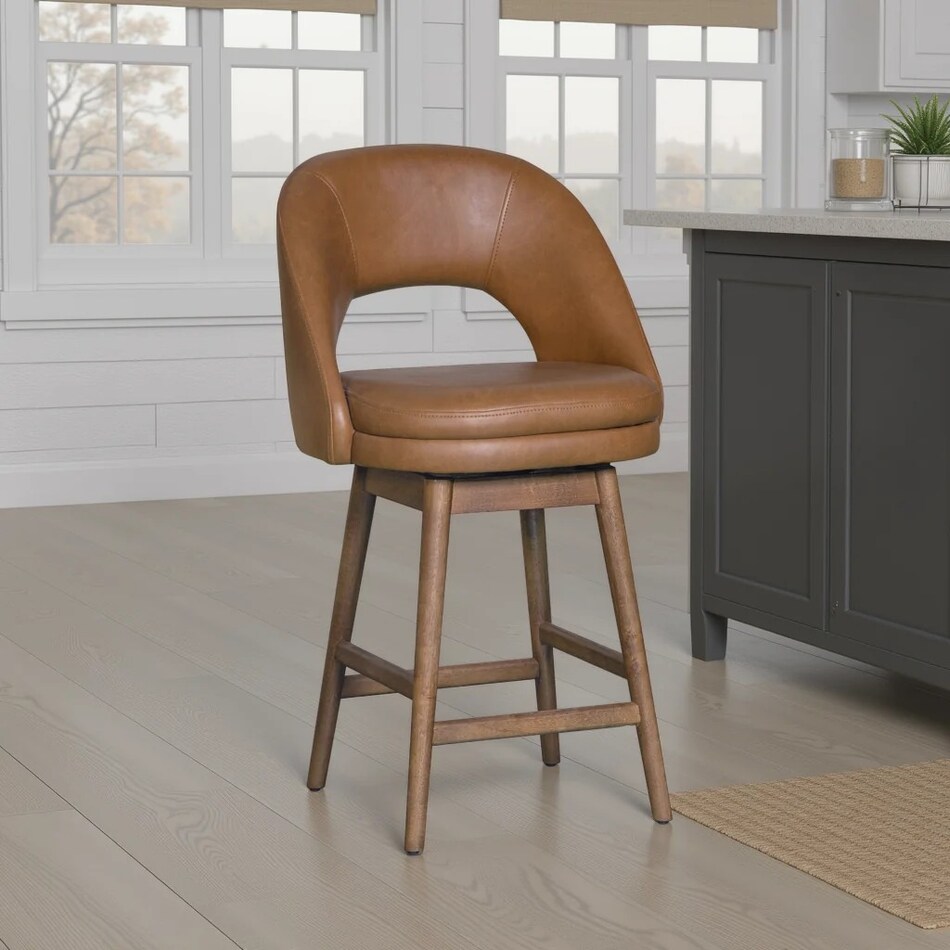 adelia brown barstool   
