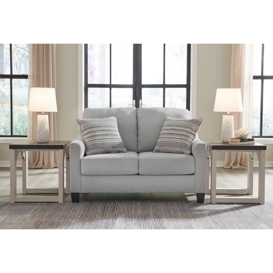 adlai blue loveseat   