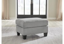 adlai blue ottoman   