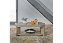 affinity dusty taupe with concrete tops cocktail table casters   