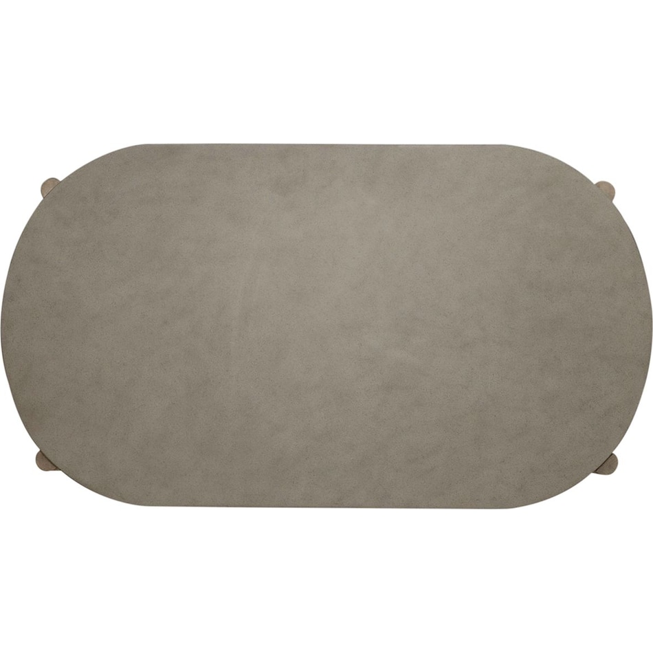 affinity dusty taupe with concrete tops cocktail table casters   