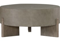 affinity dusty taupe with concrete tops cocktail table   