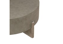 affinity dusty taupe with concrete tops cocktail table   
