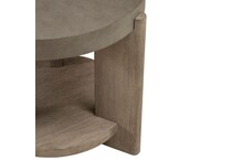 affinity dusty taupe with concrete tops end table   