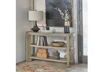affinity dusty taupe with concrete tops sofa table   