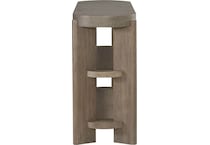 affinity dusty taupe with concrete tops sofa table   