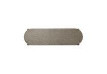 affinity dusty taupe with concrete tops sofa table   