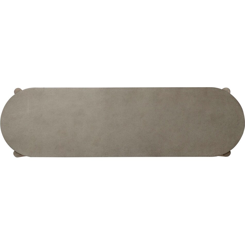 affinity dusty taupe with concrete tops sofa table   