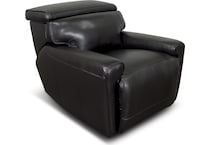 alara black leathe rpower recliner   