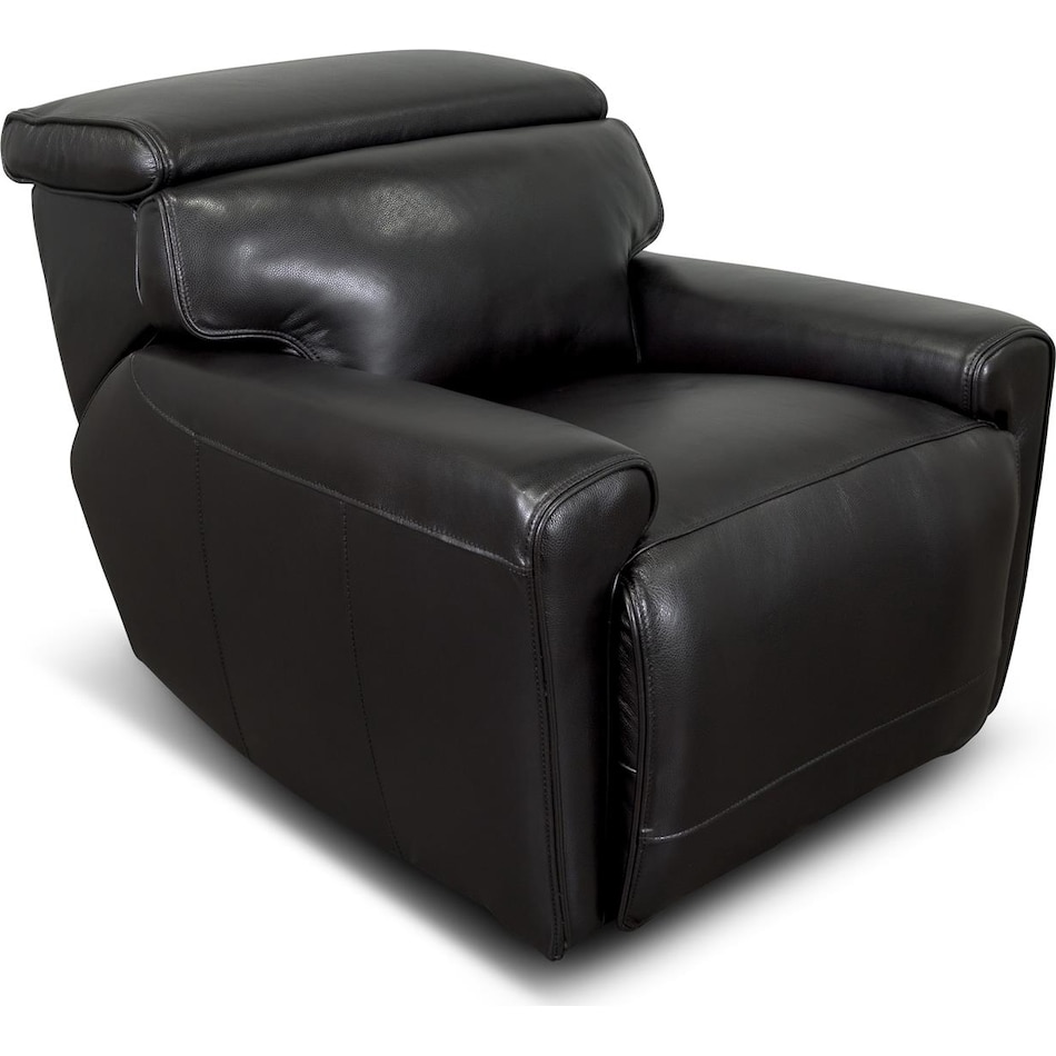 alara black leathe rpower recliner   