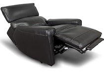 alara black leathe rpower recliner   