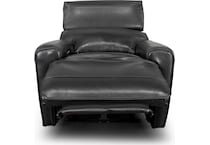 alara black leathe rpower recliner   