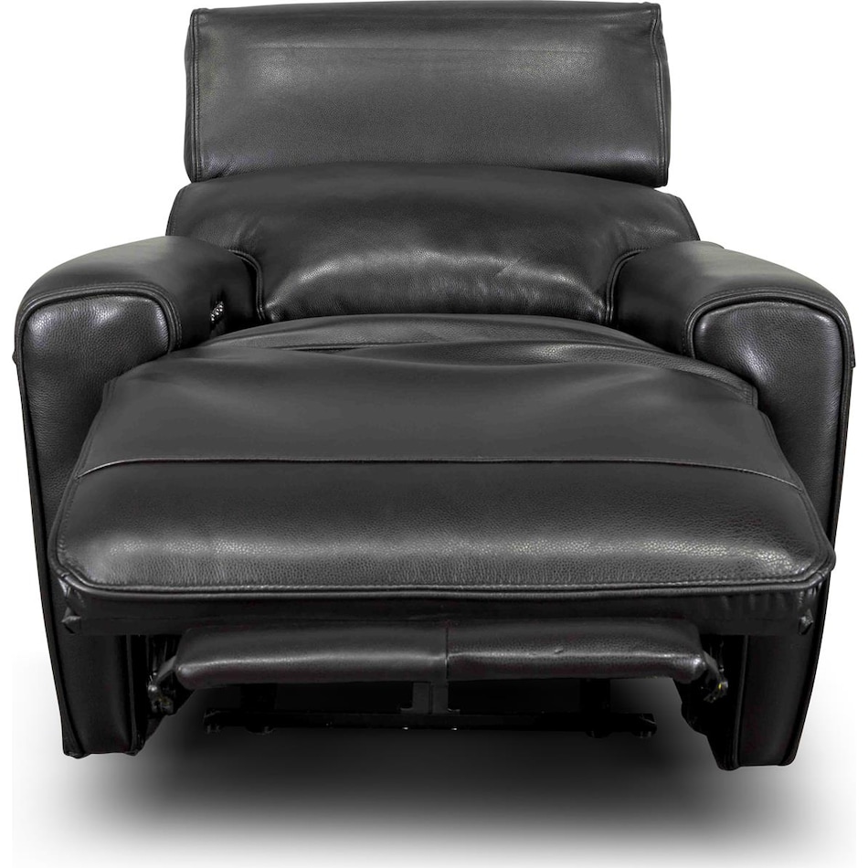alara black leathe rpower recliner   