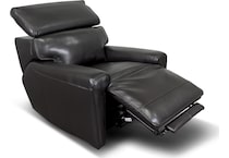 alara black leathe rpower recliner   