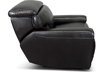 alara black leathe rpower recliner   