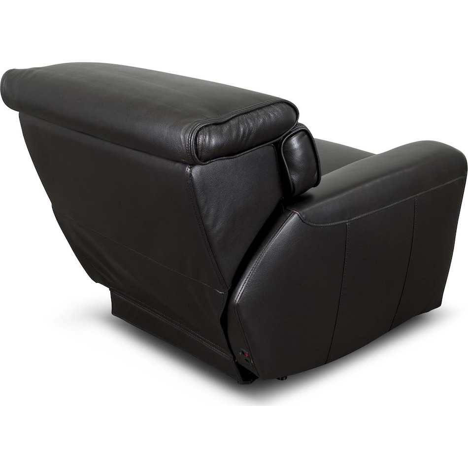 alara black leathe rpower recliner   