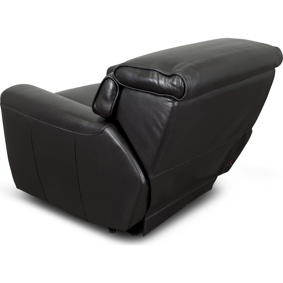 alara black leathe rpower recliner   